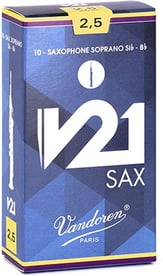Soprano Sax V21 Reeds - Box of 10 - 2.5 Strength